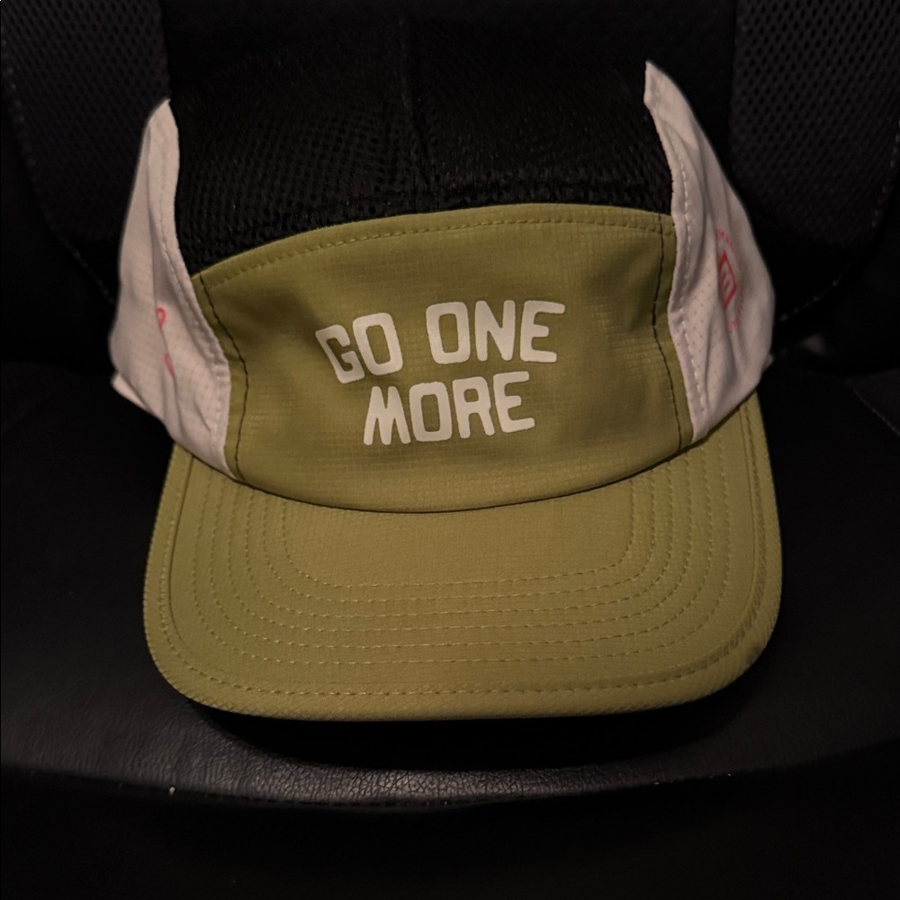 Olive and Black 'Go One More' Cap